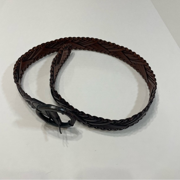 Accessories - Braided Brown Leather Belt Women’s 40” length. Pre-owned